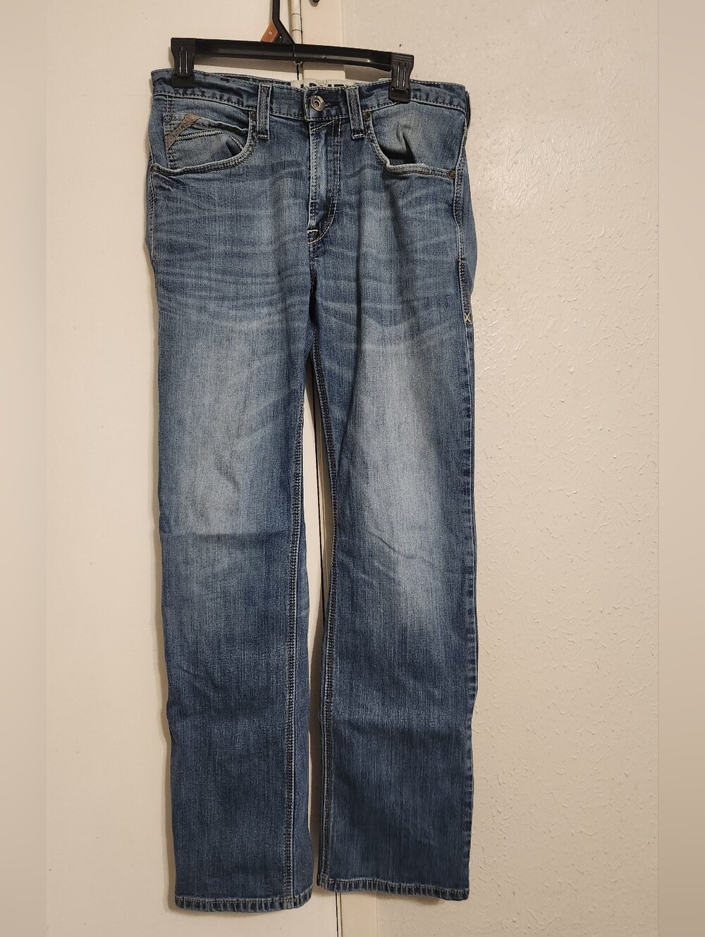 Ariat Men's M4 Low Rise Boot Light Blue Jeans